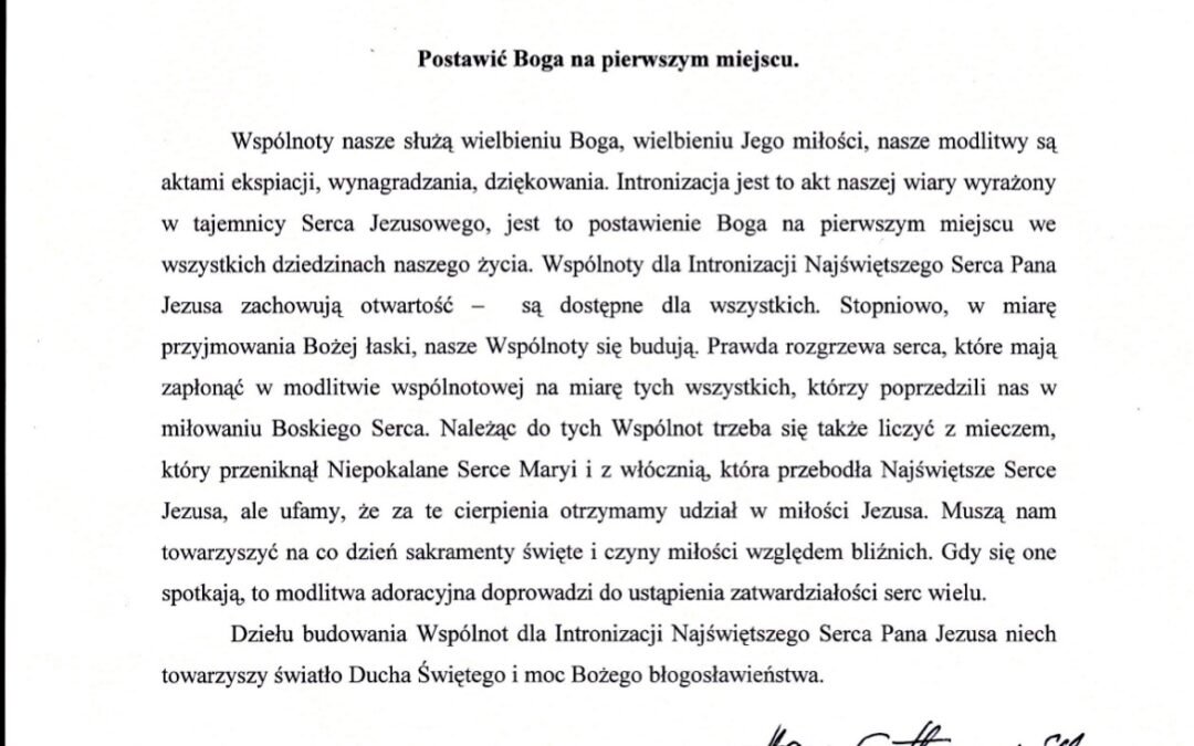 Słowo bpa Stanisława Stefanka TChr