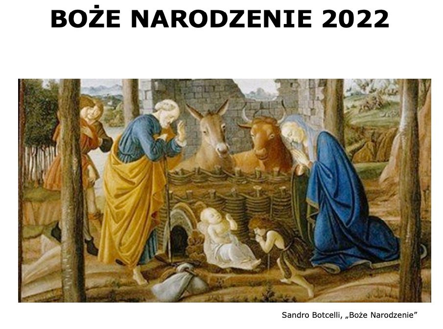 Życzenia Świąteczne 2022