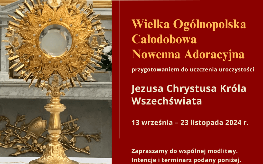 Ogólnopolska Całodobowa Nowenna Adoracyjna