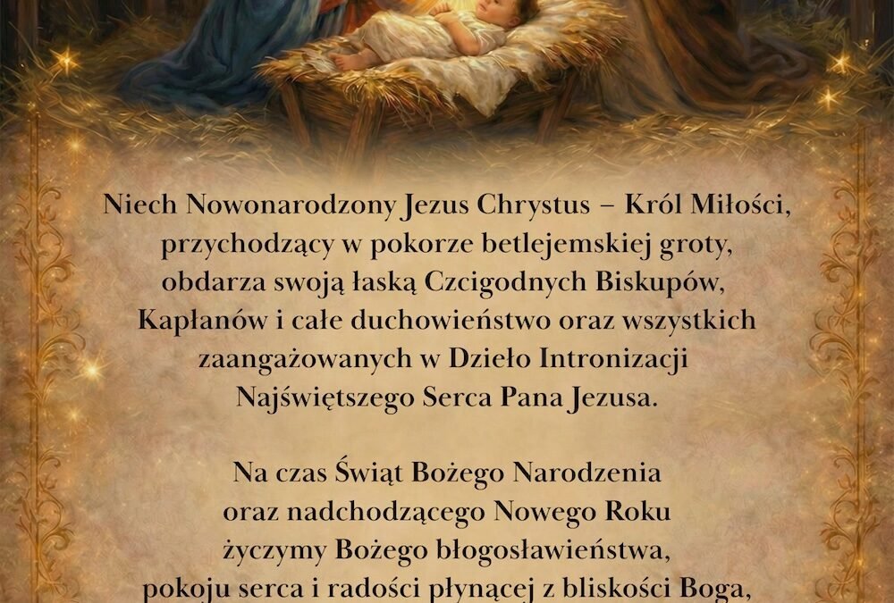Błogosławionych Świąt Bożego Narodzenia oraz Nowego Roku 2026