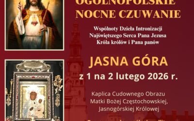 Ogólnopolskie Nocne Czuwanie – Jasna Góra – z 1 na 2 lutego 2026